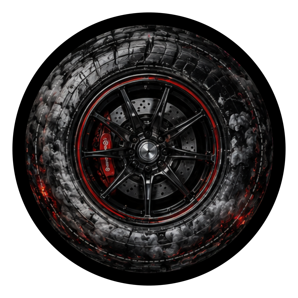 Burnout round printed ottoman top artwork