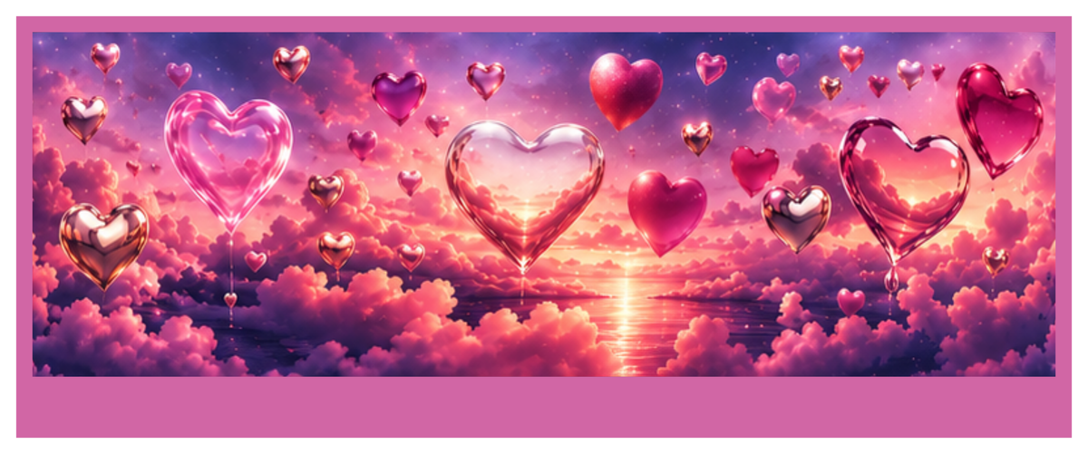 Love Lives Here round printed ottoman side artwork
