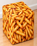 French Fries – Square Printed Ottoman